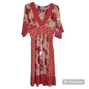 Anthropologie Plenty by Tracy Reese 100% SILK, Music and Lyrics Dress Sz6